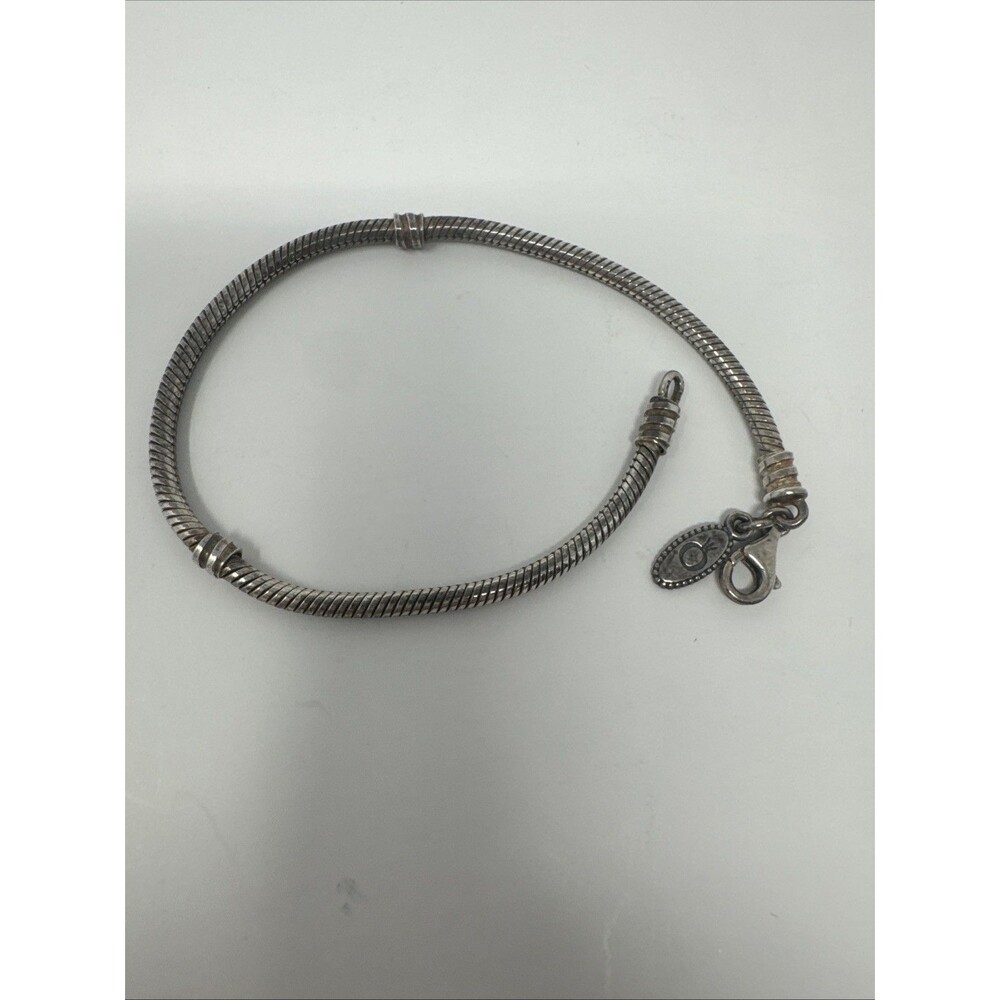 Authentic Pandora Sterling Silver 925 Charm Bracelet with Lobster Clasp 8 in.
